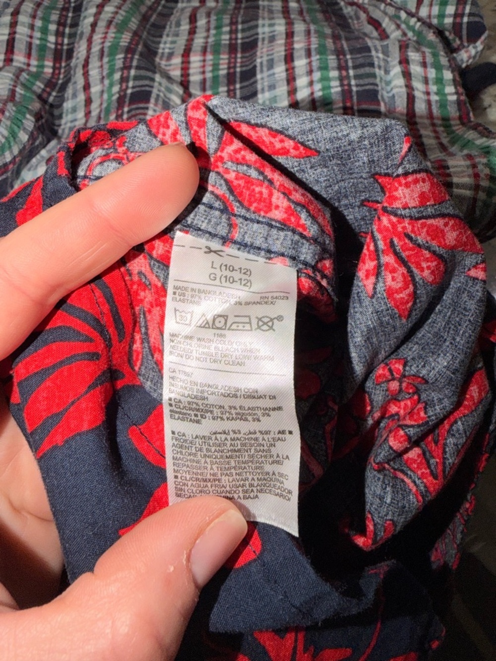 Old Navy Boys Tropical Hawaiian Button Down Shirt L 10-12 - Picture 4 of 4